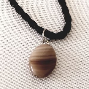 Brown Czech Glass Bead Necklace